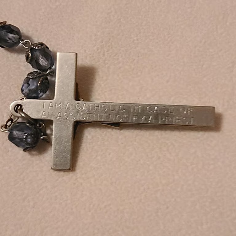 Inri Light Blue Beaded Rosery