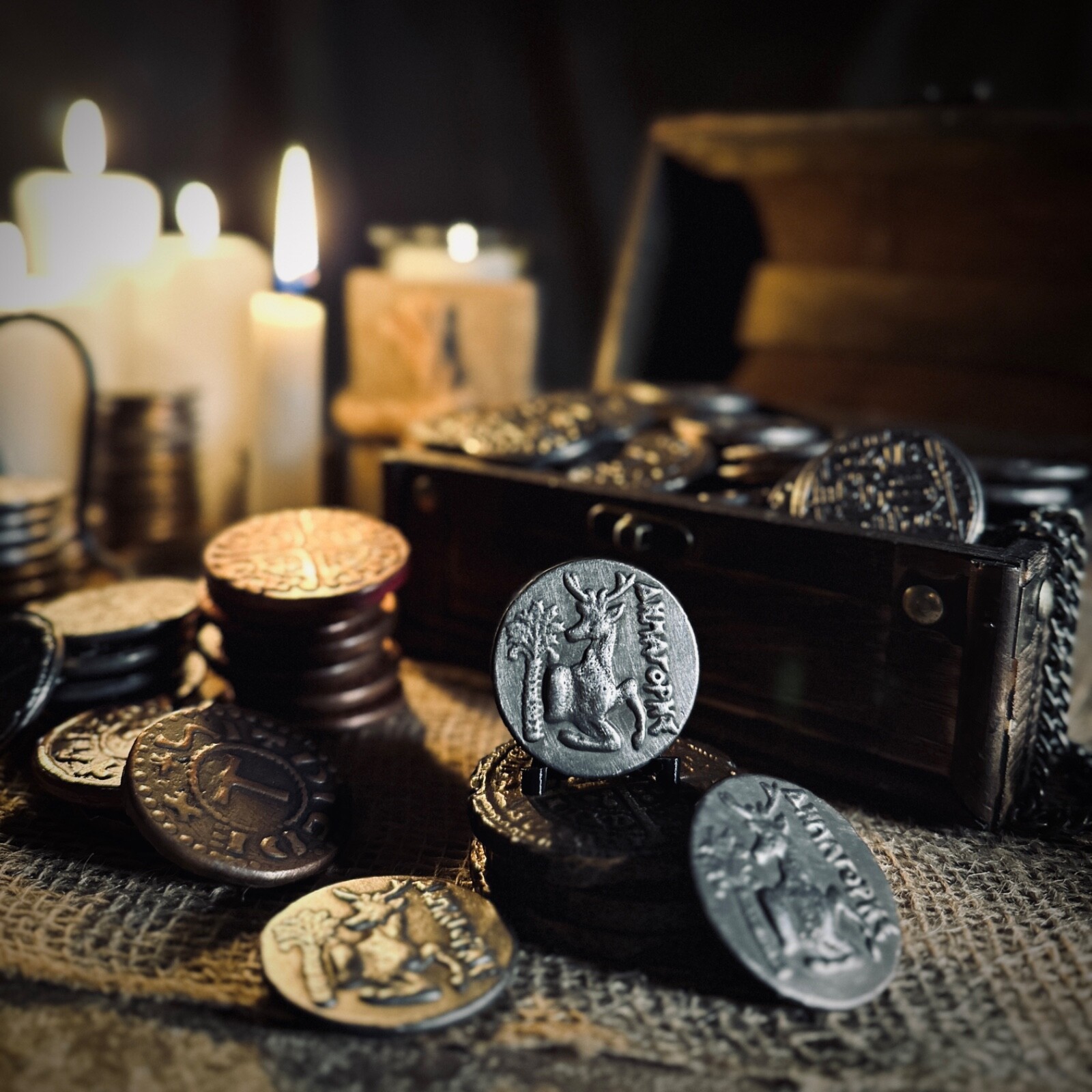 GREEK TETRADRACHM Of EPHESOS - (2 Sided) Graphite Coin Mold