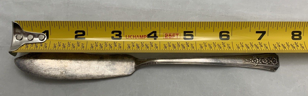 Oneida Community Butter Knife Silver Silverplate Flatware Tudor Plate Fortune