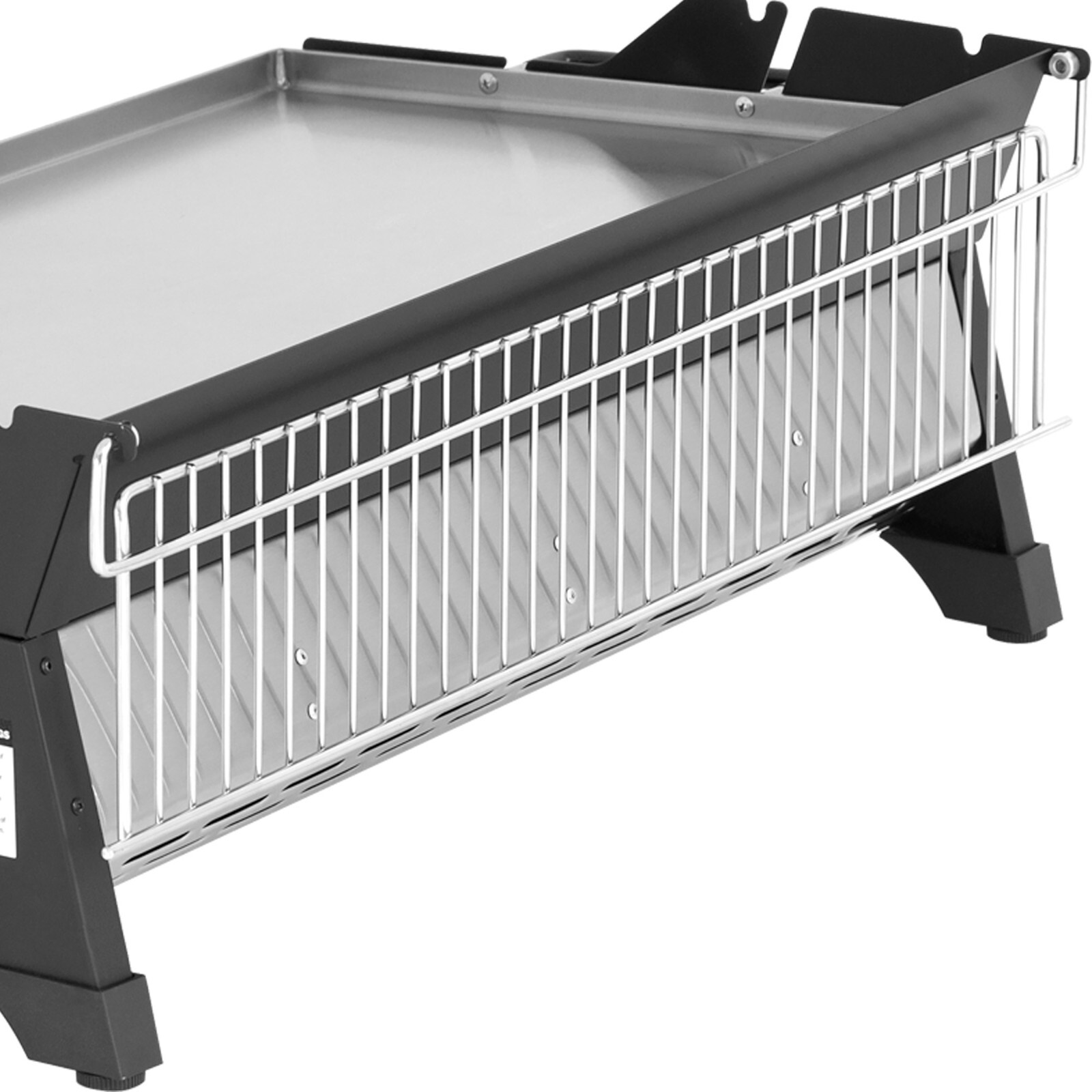 Royal Gourmet 24-Inch Tabletop Propane Griddle w/ Warming Rack & Two Handles