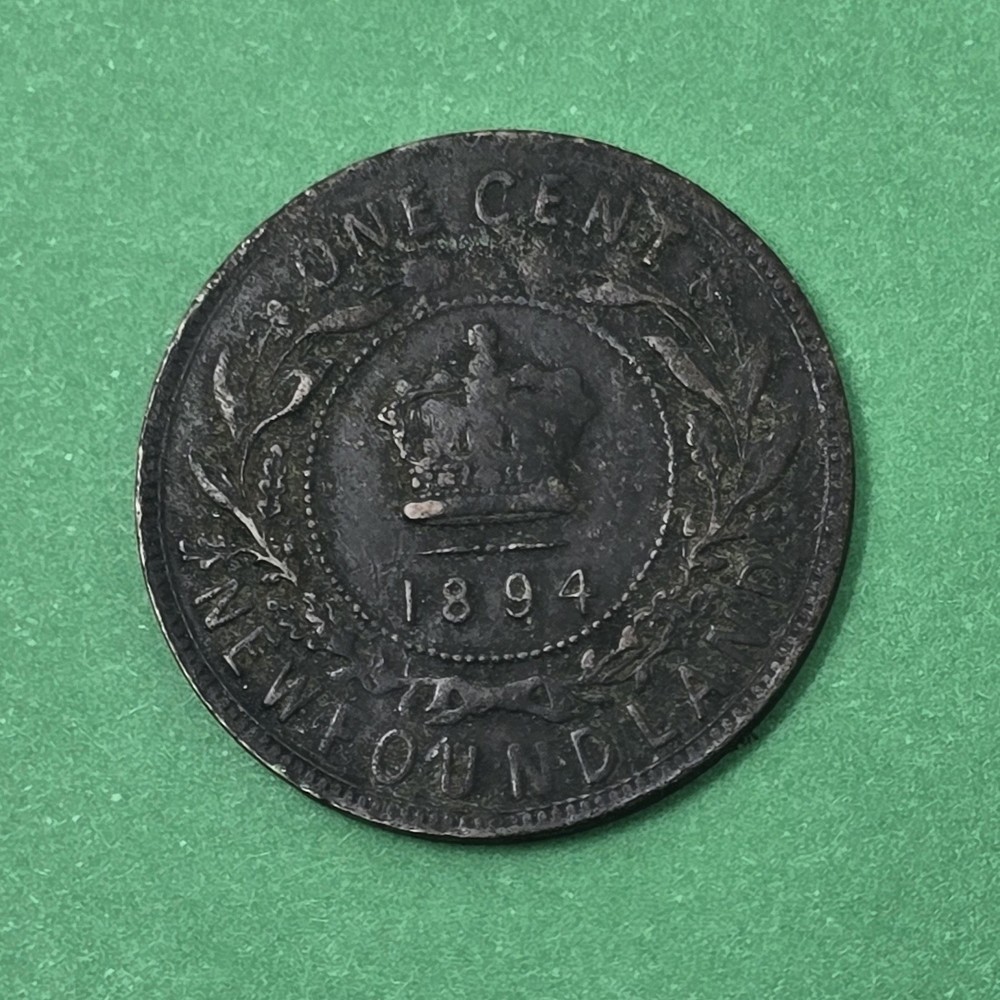 1894 Newfoundland Large Cent KM 1 VF