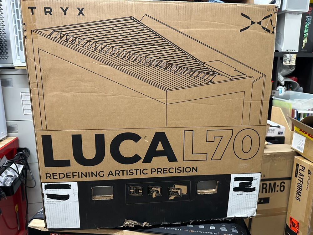 TRYX LUCA L70 Midi-Tower Tempered Glass  - SILVER  - USED