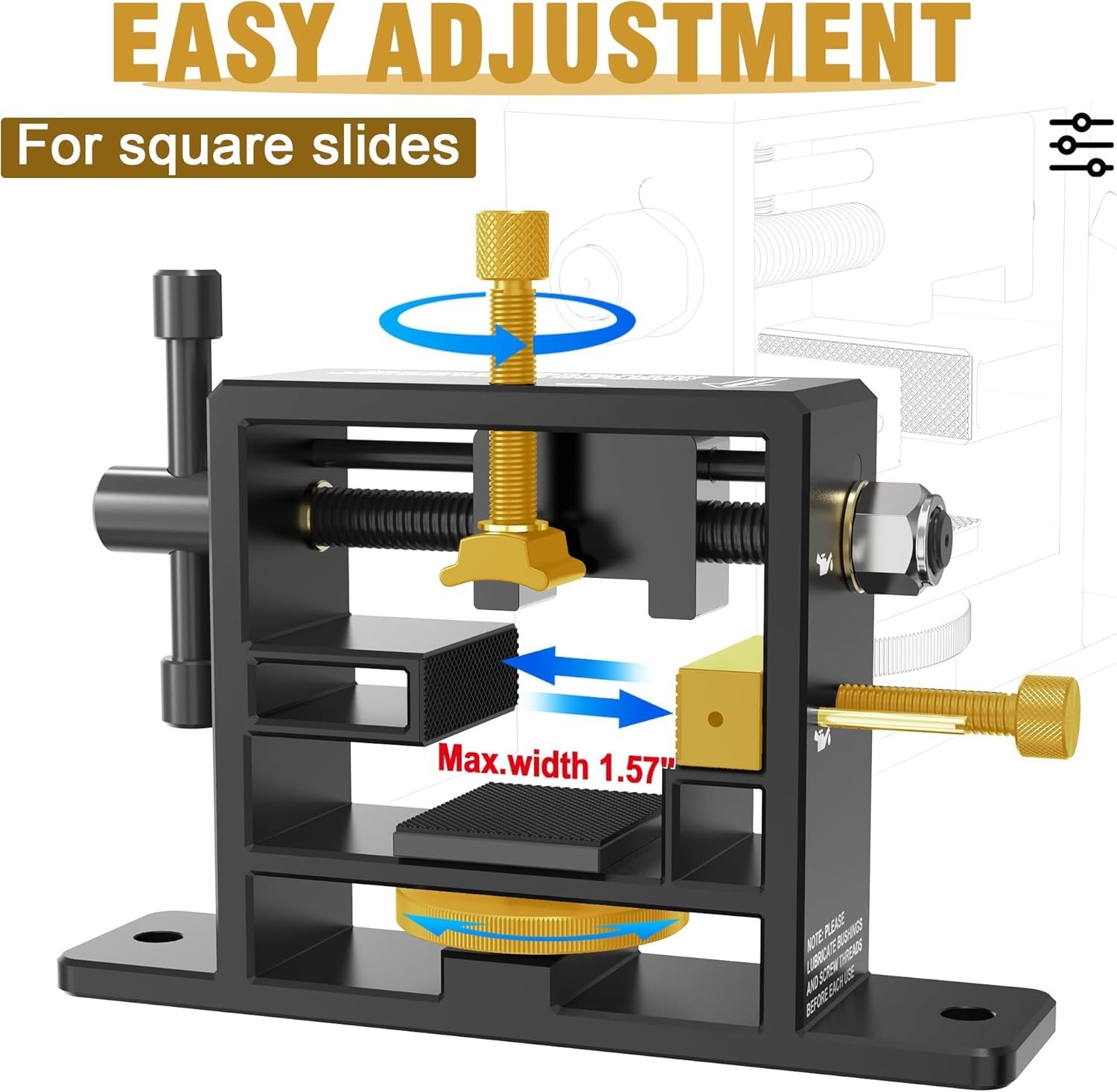 Adjustable Handgun Sight Pusher Tool Heavy Duty for Rear Sight Removal