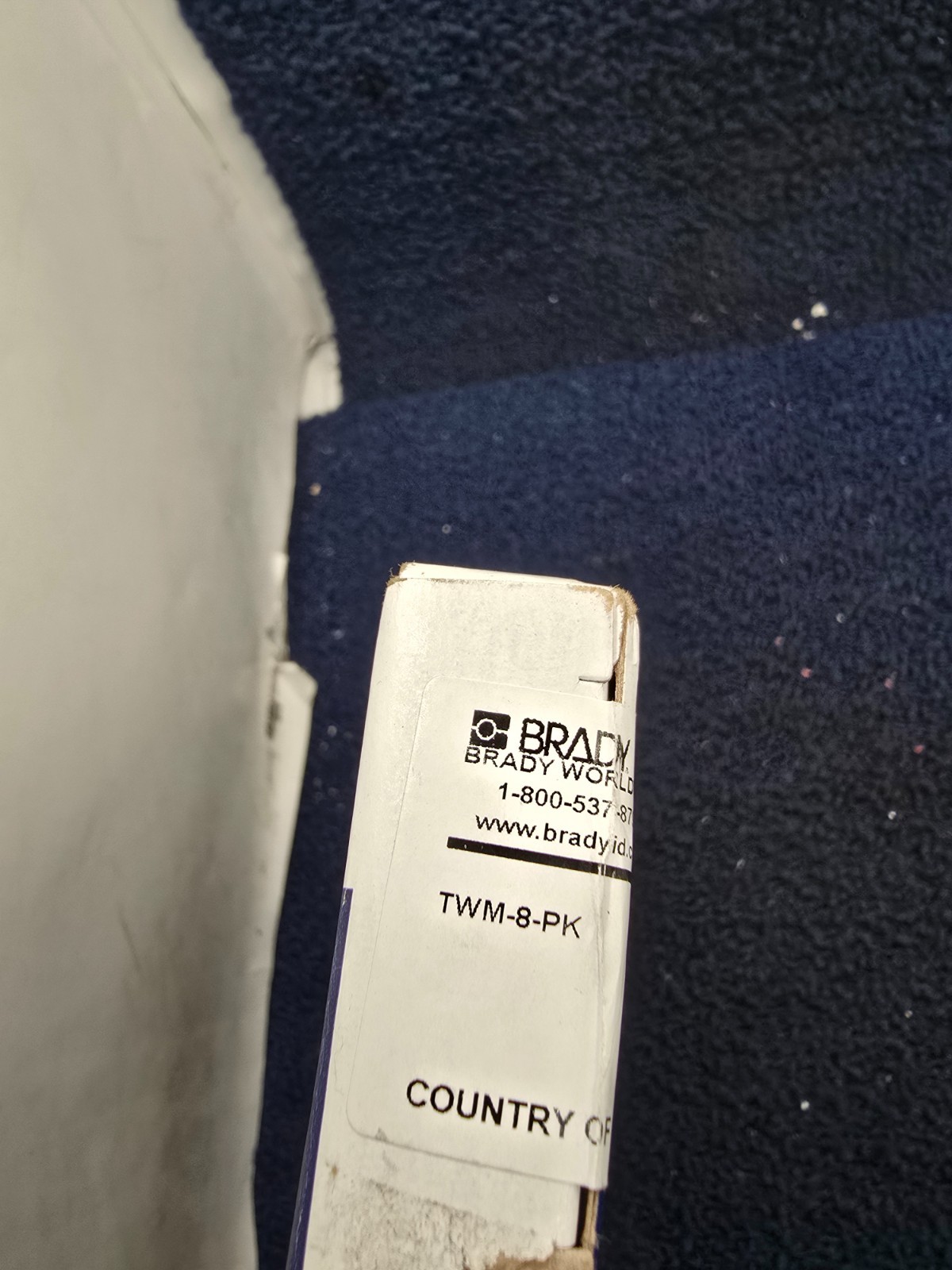 (QTY 25) BRADY TWM-8-PK: Wire Marker 1.5in H x 0.25in W, 8