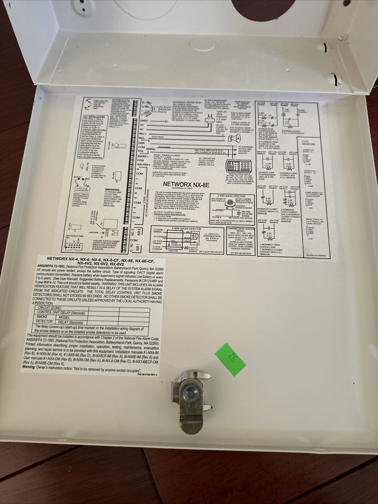 GE Security Networx NX-8E Alarm Control Panel Cabinet ONLY