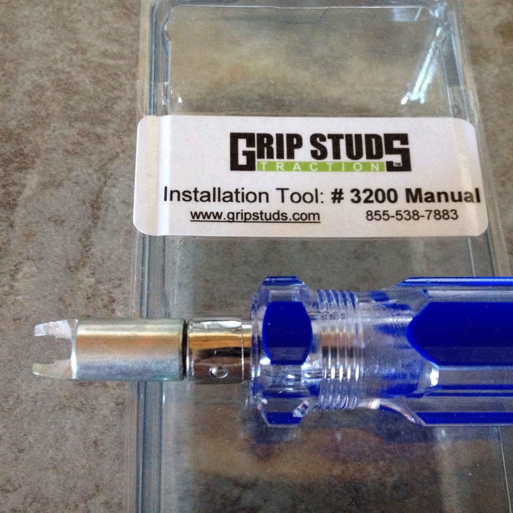 Gripstuds #3200M Install tool Hiking Boots, Waders Grip Studs 1100 3000A 3000B
