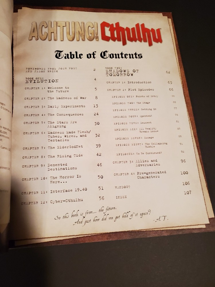 Achtung! Cthulhu: Interface 19.40 ☆ Authentic ☆