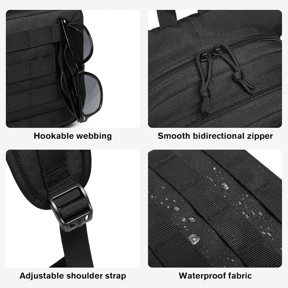 Hydration Backpack with Water Bladder for Hiking Tactical Hydration Pack for Men