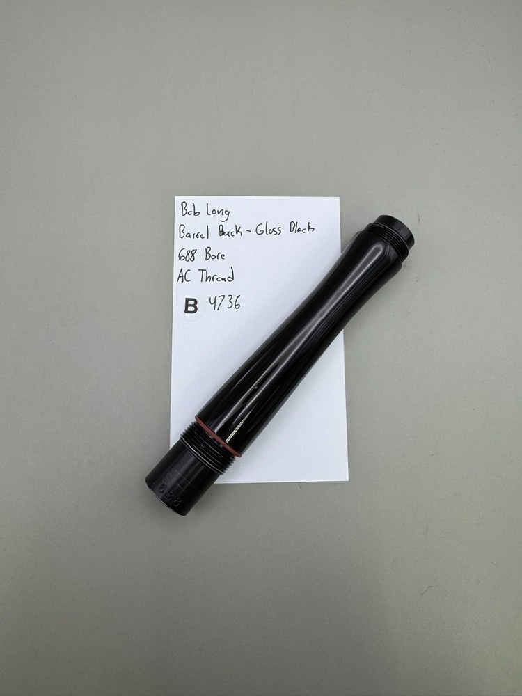 Bob Long Paintball Barrel Back-Gloss Black 688 Bore AC Thread
