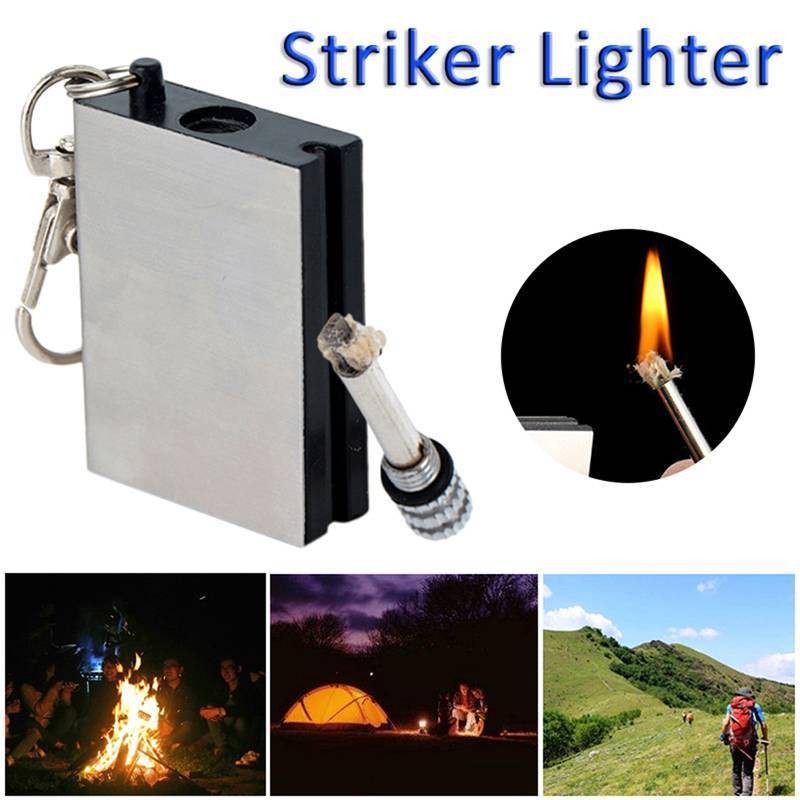 5PCS Waterproof Lighter Match Fire Starter Permanent Striker Emergency Survival