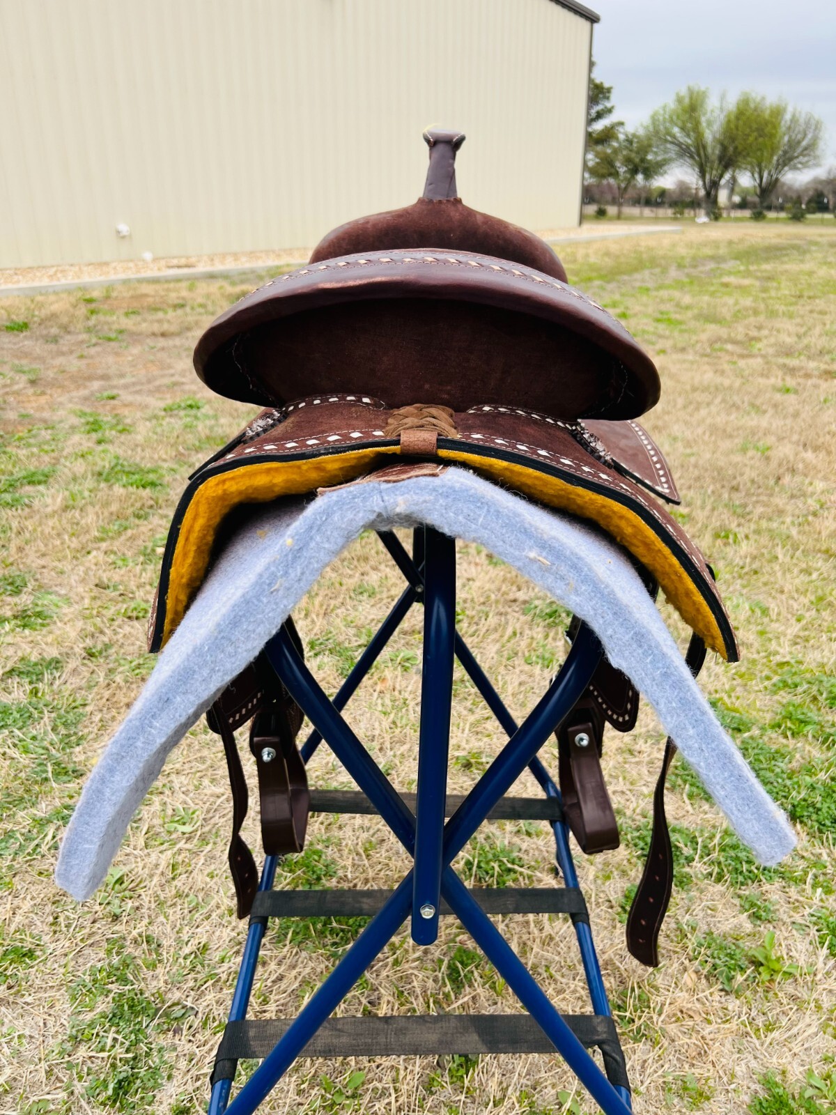 Adults-Kids & 8" Western Saddle Horse Barrel Saddle Deep Seat With Free Shipping