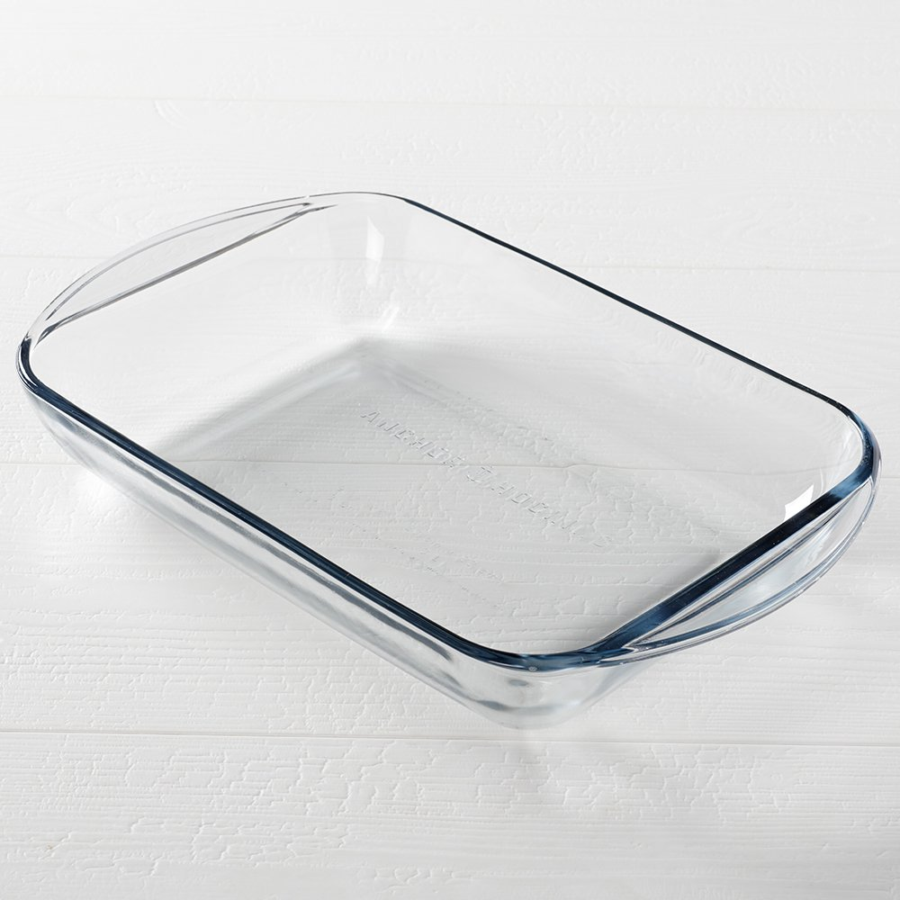 9x13 Casserole Dish Rectangular Baking Dish Pan Glass Oven Bakeware 1 Piece, 3QT