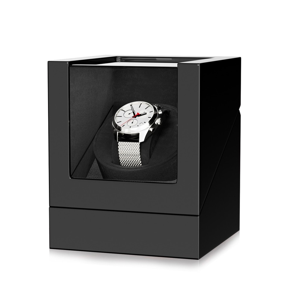 Automatic Rotation Single Watch Winder Storage Display Case Box Gift Quiet Black