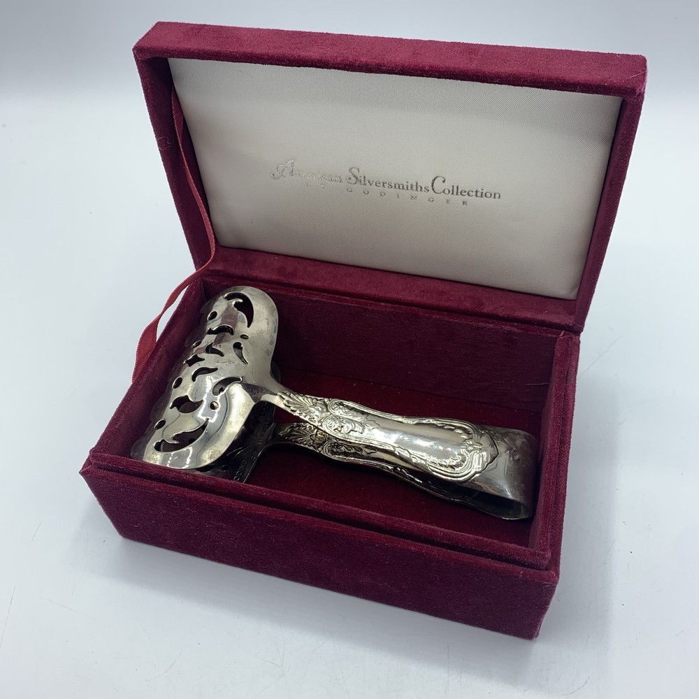 Silver Plated Tongs Godinger Reproduction of Tiffany American Silversmiths Vtg