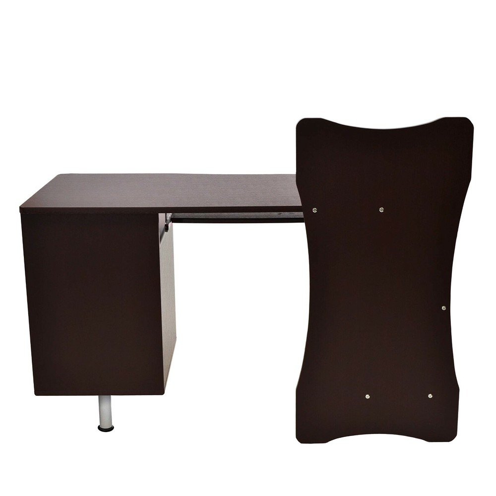Techni Mobili Stylish Computer Desk Workstation w/ Multiple Shelves and Drawers