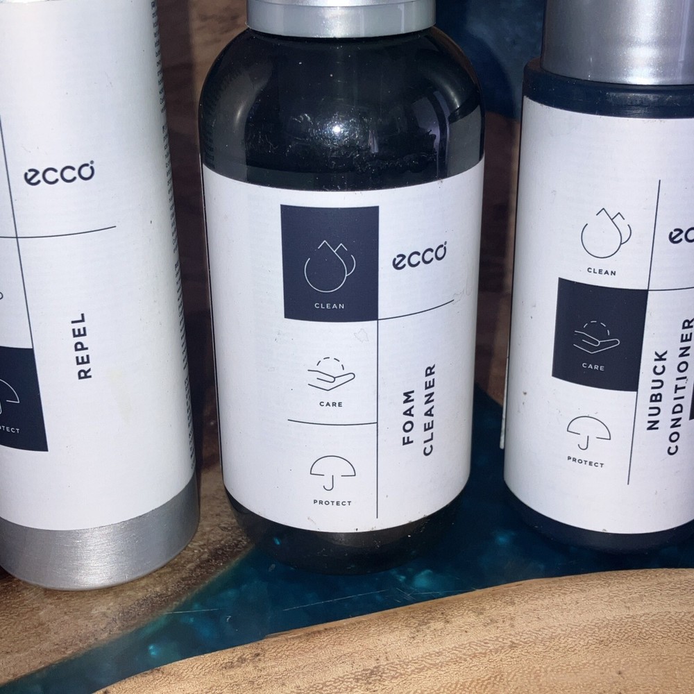 Ecco Shoe Care, Transparent, 4 Piece Kit.