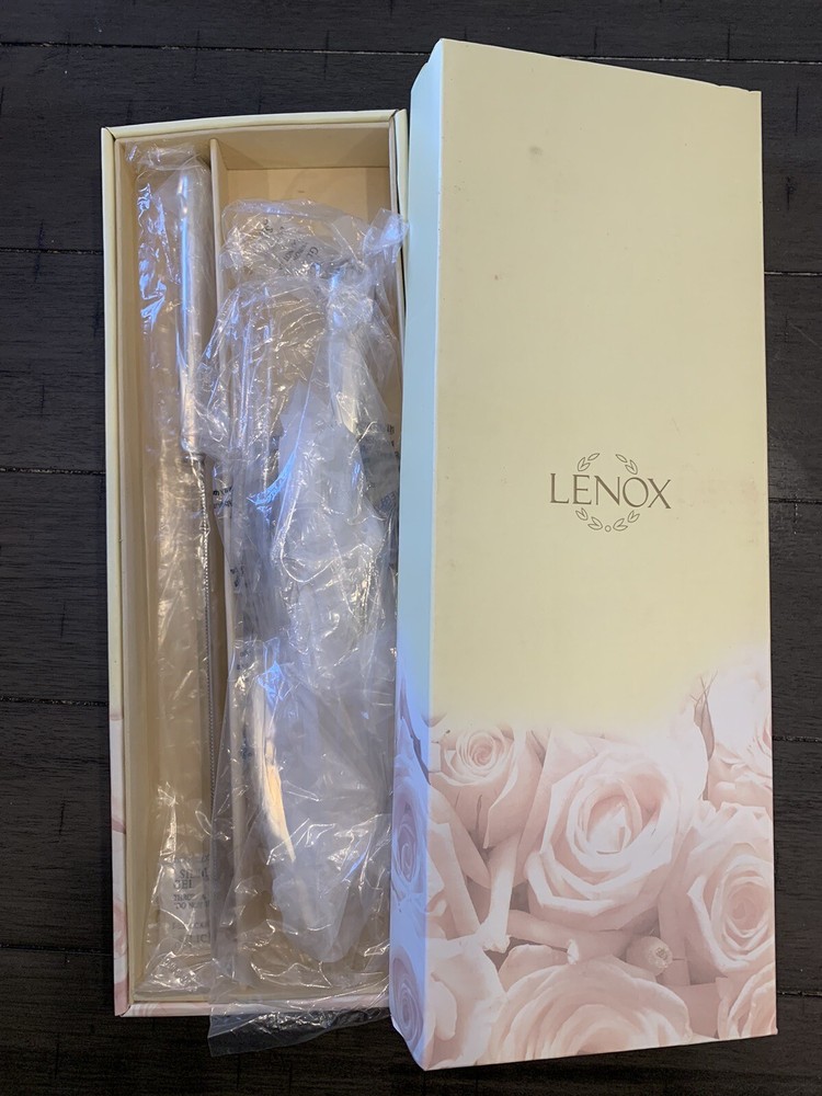 Lenox Forevermore 2-Piece Dessert Set Cake Server & Knife Silver-plated