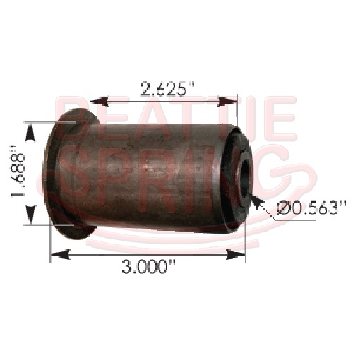 Chevy GMC rear leaf spring bushing RB172