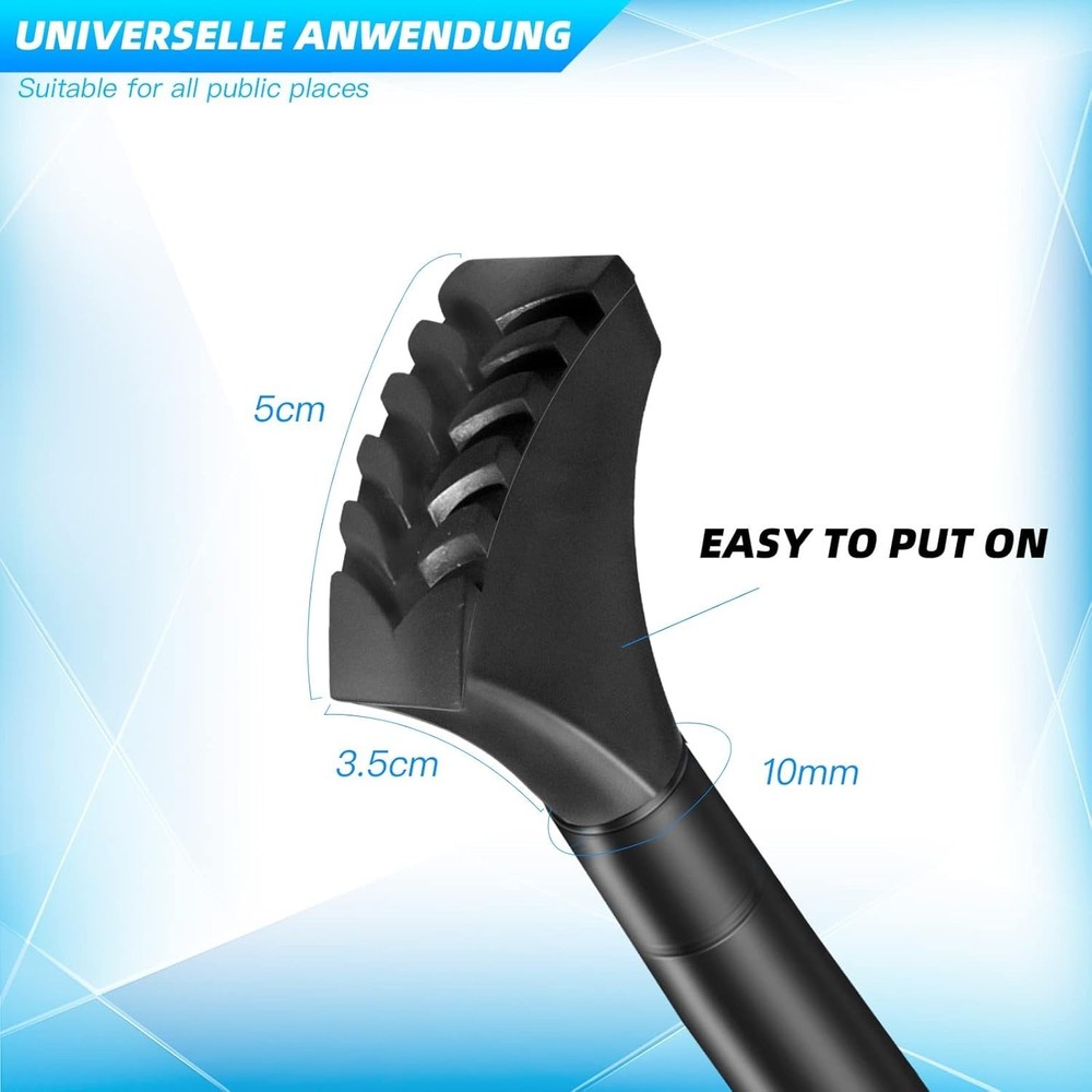Replacement Rubber Tips for Most Trekking Poles - 6 Pack for Ultimate Support