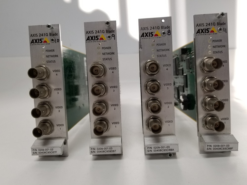 Lot of 4 Axis 241Q Blade Video Server Module for Axis Server Rack