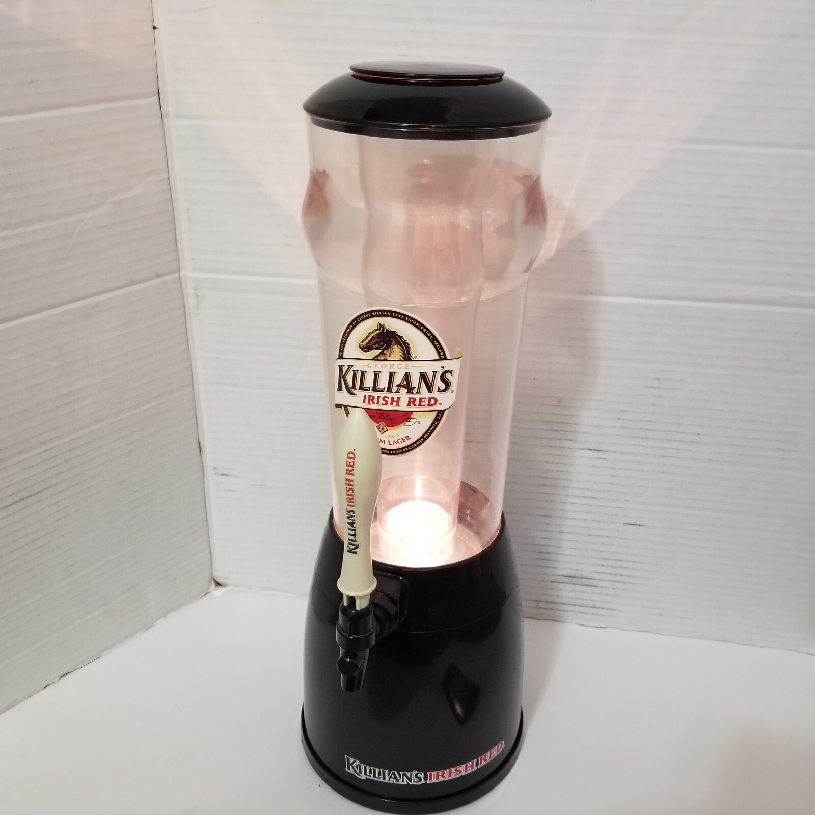 BrewTender Tabletop Beer & Beverage Dispenser Killians Irish Red Tap Keg Lighted