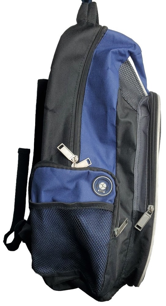 AdventuRidge Backpack Blue Pockets Slots Study School Work Standard Size