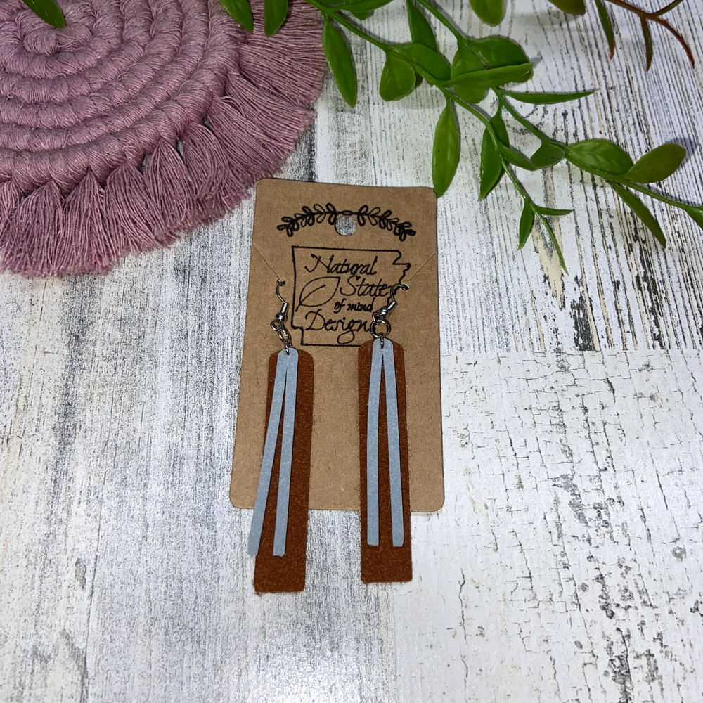 Handmade Boho Felt Dangle Earrings