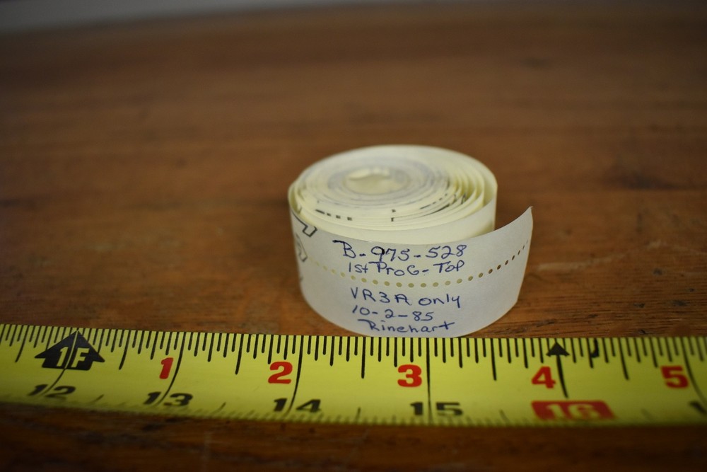 Vintage 60/70's Punched Computer Program Tape 20Ft+ Roll Excellent Shape