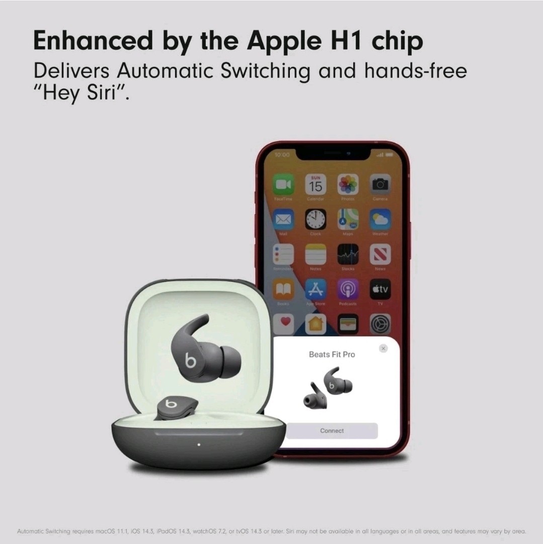 Beats By Dr. Dre Fit Pro True Wireless Noise Cancelling In-Ear Earbuds Sage Gray