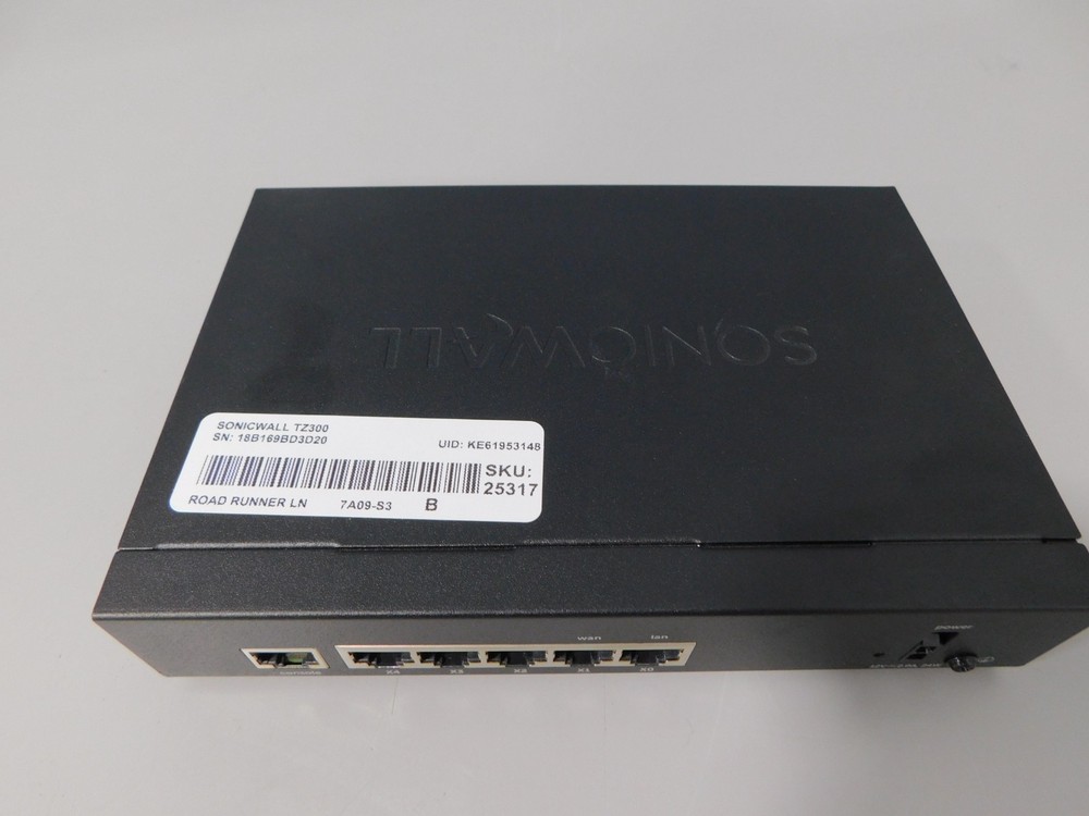 SonicWall TZ300 Network Security Firewall Includes Power Supply