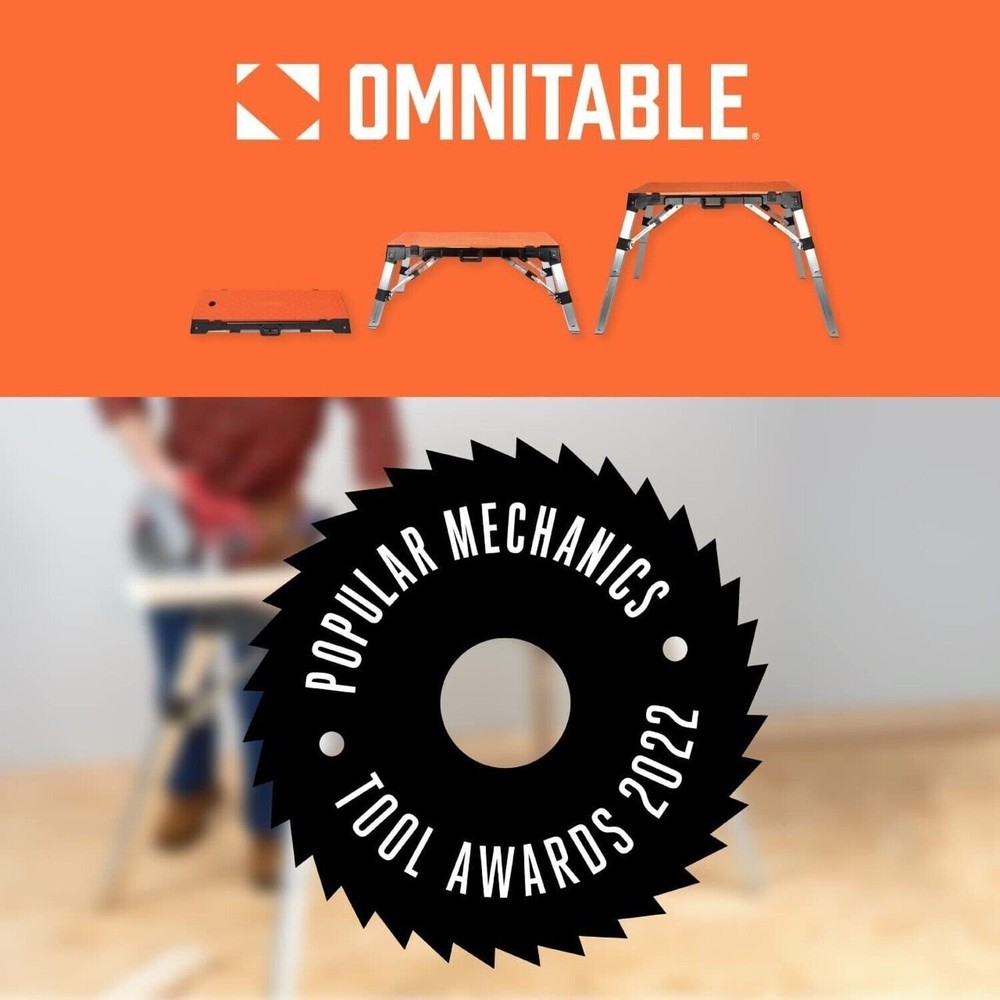 4 in1 Portable Workbench Work Table Dolly Scaffold and Creeper Adjustable Height