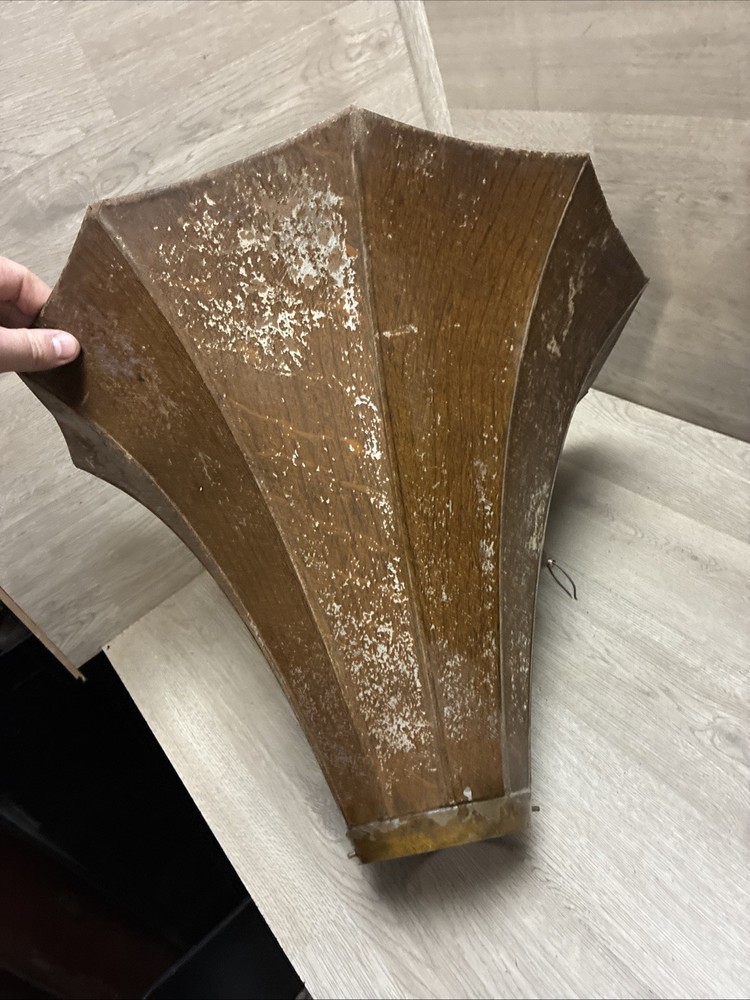 EDISON PHONOGRAPH CYGNET HORN GRAIN PAINTED BELL SECTION
