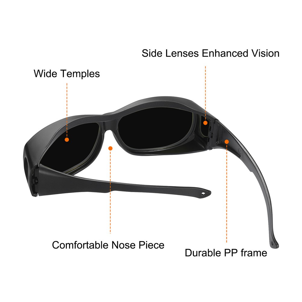 Welding Glasses IR Shade 12 CE Certified Protective Glasses Wrap-Around Lens