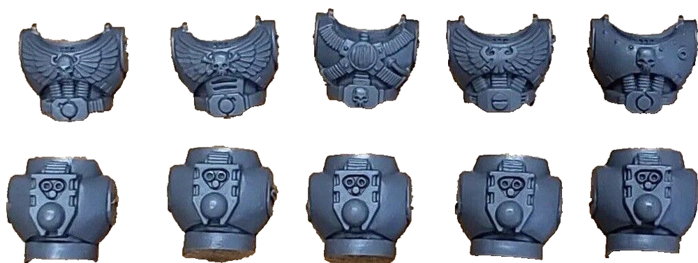 5 COUNT Space Marine Torsos Tactical squad 40k plastic bits