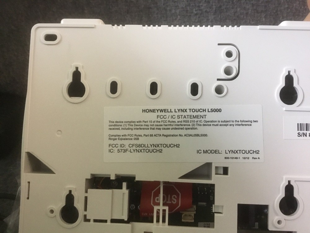 Honeywell Lynx Touch L5000 Security Systems Control Panel L5000