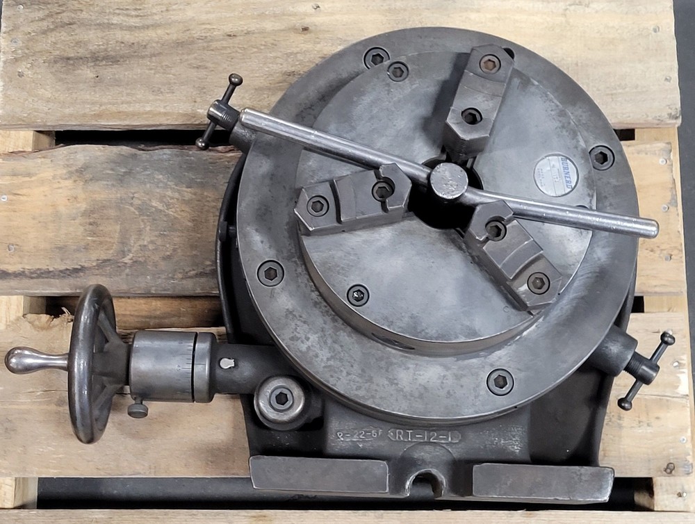 Universal Horizontal/Vertical Rotary Table w/ 8in 3-Jaw Chuck