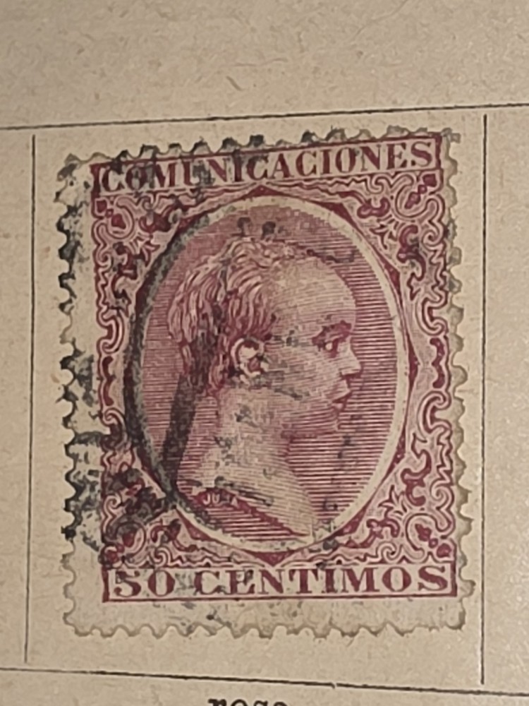 Foreign Spanien 50c Stamp Used - #I229