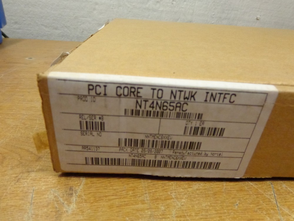 NEW (open box) NORTHERN TELECOM CORE NETWORK INTERFACE CARD NT4N65AC