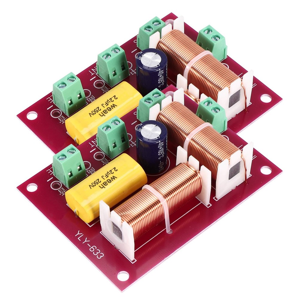 2Pcs 200W 3 Way Audio Speaker Crossover Treble + Midrange +  Independent7956