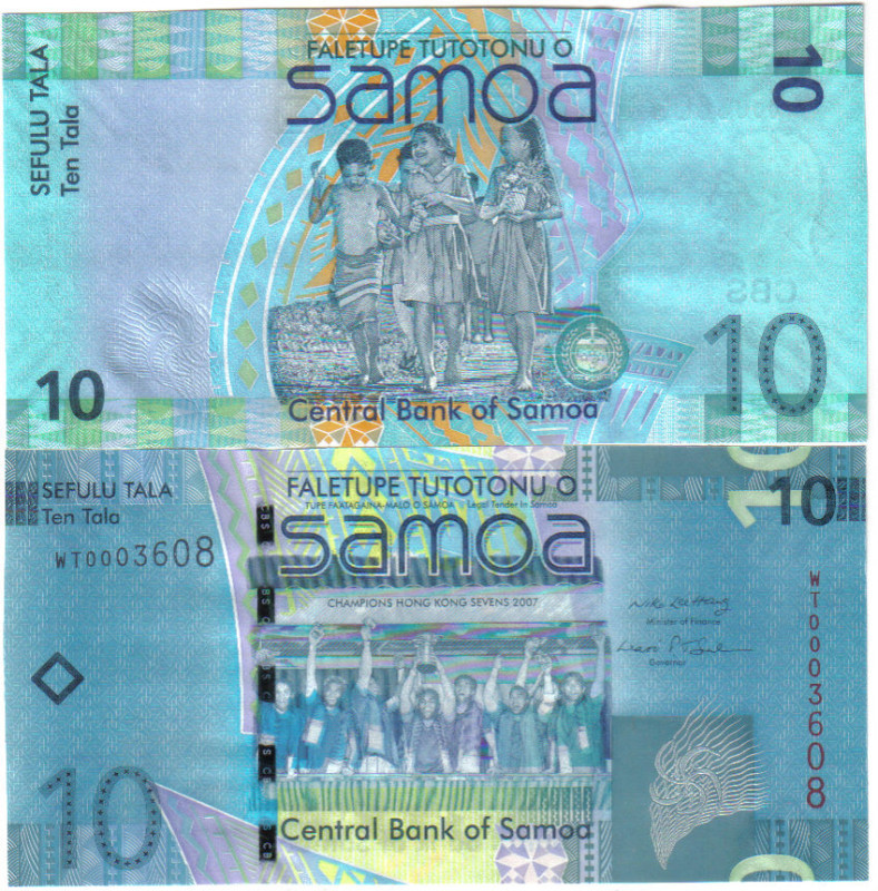 SAMOA 10 TALA ND (2008) PICK 39 UNC