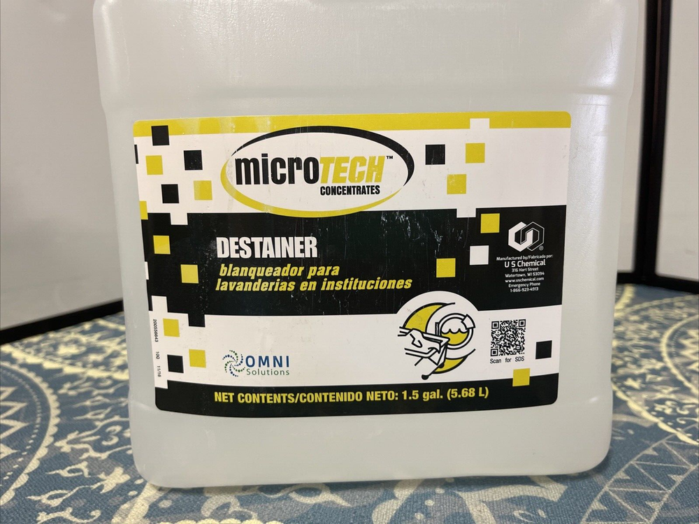 MicroTech Laundry Destainer Concentrate, 1.5 Gal.