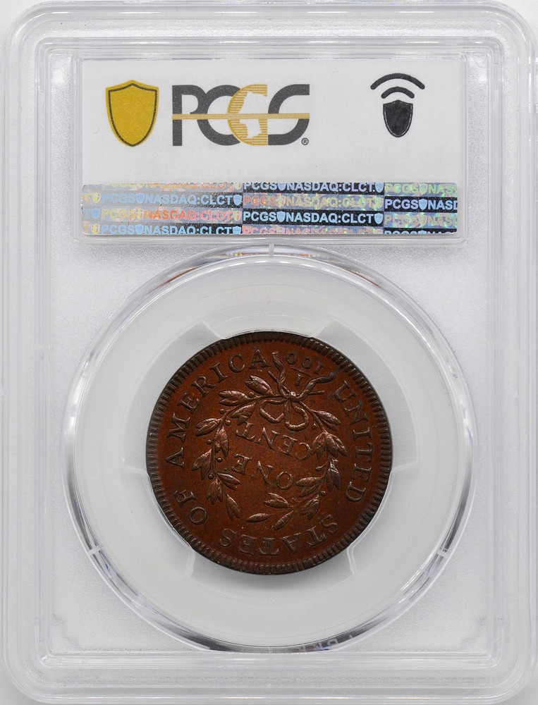 1797 DRAPED BUST 1C PCGS MS 64 BN