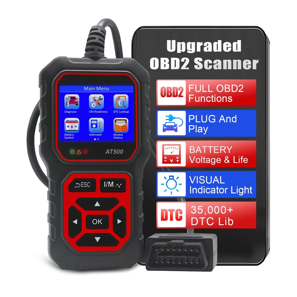 iKiKin AT500 OBDII Scanner Car OBD2 EOBD CAN Protocol Code Reader Diagnostc Tool