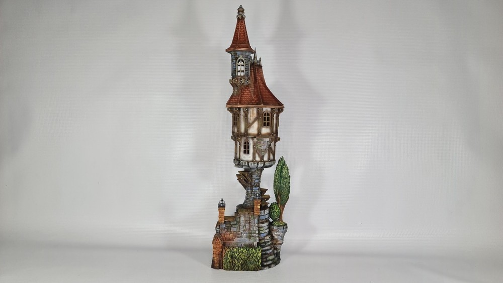 3d printed wizard tower 32mm DnD Miniatures, Tabletop, RPG, War Game
