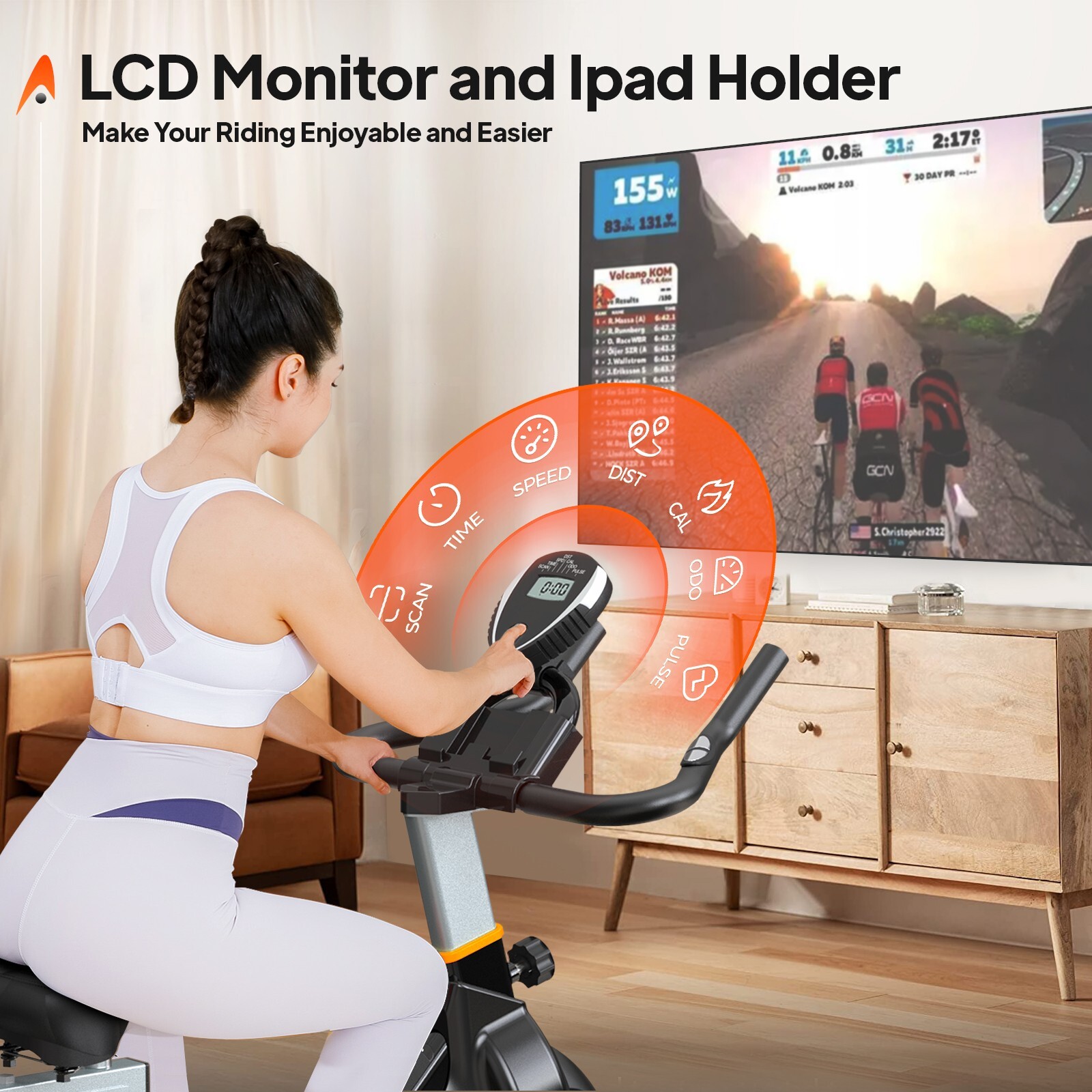 Indoor Cycling Bike Exercise Bike Stationary Bike Bicycle Cardio Workout Bike