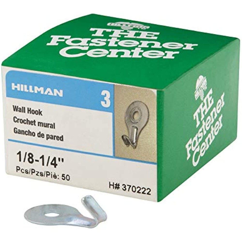 Hillman Wall Hook Zinc