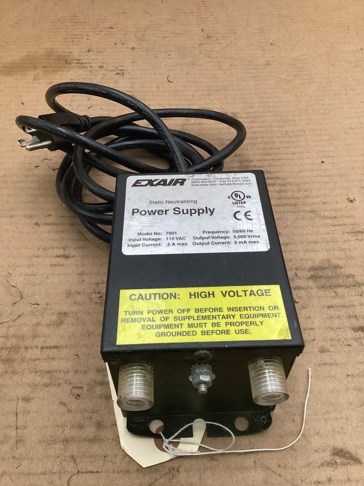 Exair Power Supply 7901 115 VAC 50/60 Hz Static Neutralizing