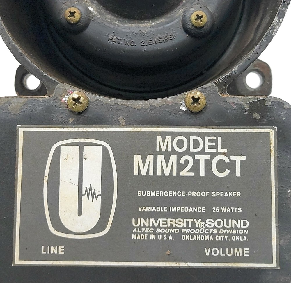 University Sound MM2TCT Submergence Proof Speaker 25Watts