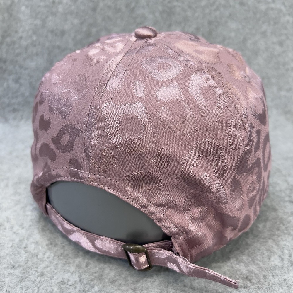 Pure Barre Pink Leopard Print Baseball Cap Hat Adjustable Strap OSFM