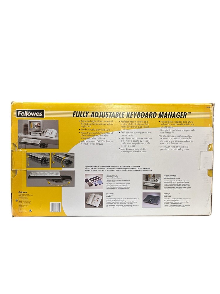 Fellowes, Fully Adjustable Keyboard Manger # 93841